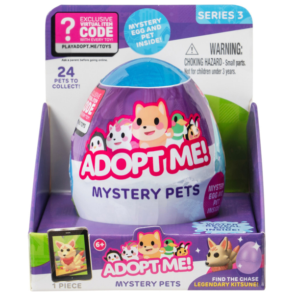Игрушка-сюрприз в яйце Adopt Me! S3 Сказочные животные, в ассортименте, 1 шт. - Pampik