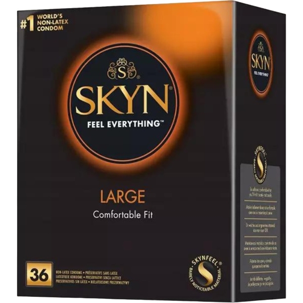 Презервативи Skyn Large безлатексні 36 шт. (ROZ6400229603) - Pampik
