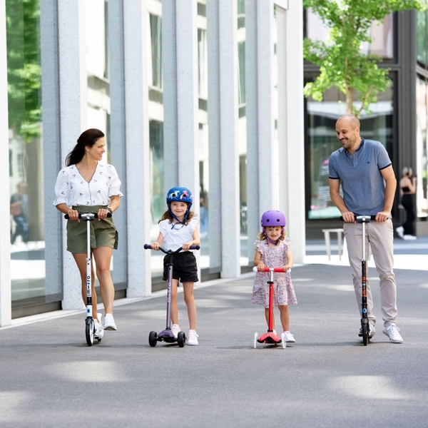 Защитный шлем Micro, 52-56 см, фиолетовый с цветами (AC2138BX) - Pampik - 9