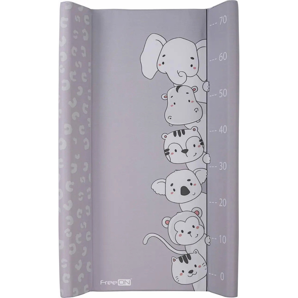 Килимок для пеленання FreeOn Animals з укріпленим дном, 50x80x10 см (49829) - Pampik