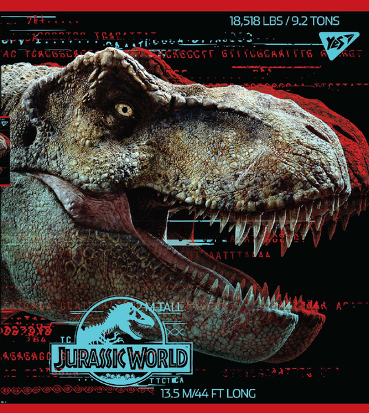 Набір зошитів Yes Jurassic world Science gone wrong А5, в клітинку, 18 аркушів, 10 шт. (765317) - Pampik - 3
