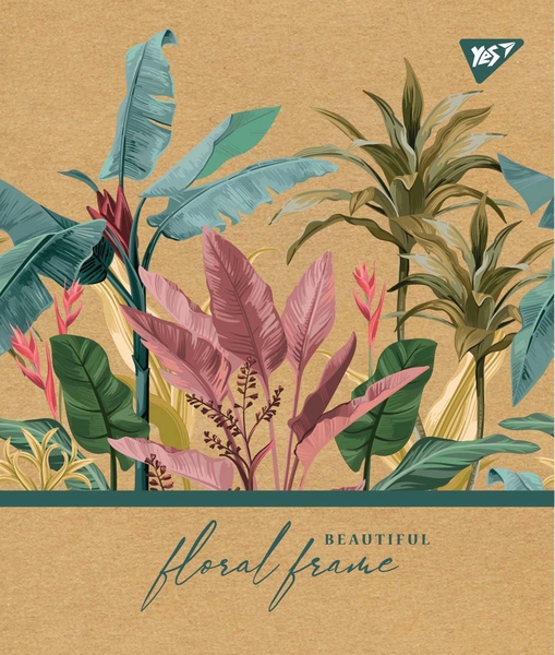 Набор тетрадей Yes Floral frame Крафт А5, в линейку, 18 листов, 10 шт. (765091) - Pampik - 2