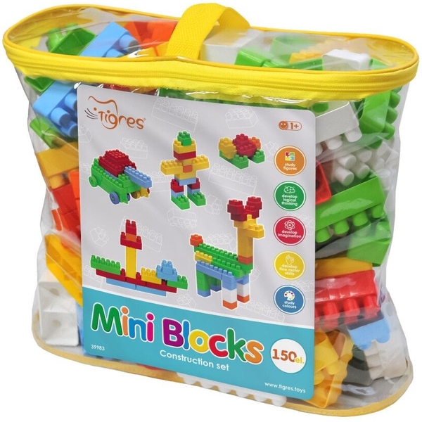 Конструктор Tigres Mini Blocks, 150 елементів (39983) - Pampik