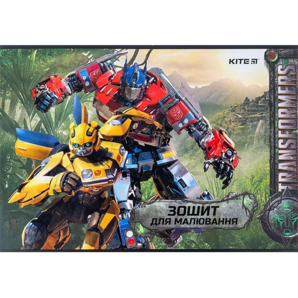Зошит для малювання Kite Transformers А4, 24 аркуші, малюнок 1 (TF24-242) - Pampik