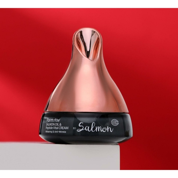 Крем для обличчя FarmStay Salmon Oil & Peptide Vital Cream 50 г - Pampik - 6