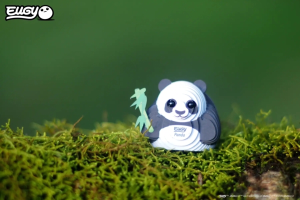 Збірна 3Д модель Eugy Зоопарк Панда (XEG-013) - Pampik - 7