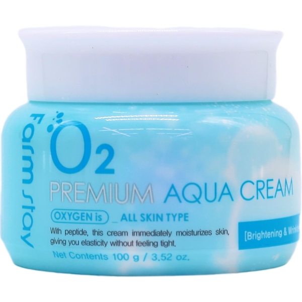 Крем для лица FarmStay O2 Premium Aqua Cream 100 г - Pampik