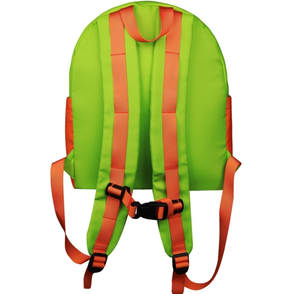 Рюкзак детский Bagland Bob Snail Maxi салатово-оранжевый, 30x14x36 см - Pampik - 4