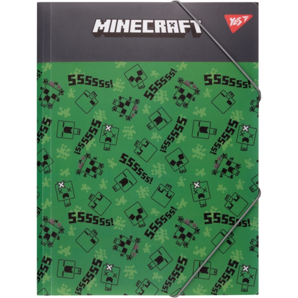 Папка Yes Minecraft Creepers A4, на резинке (492214) - Pampik