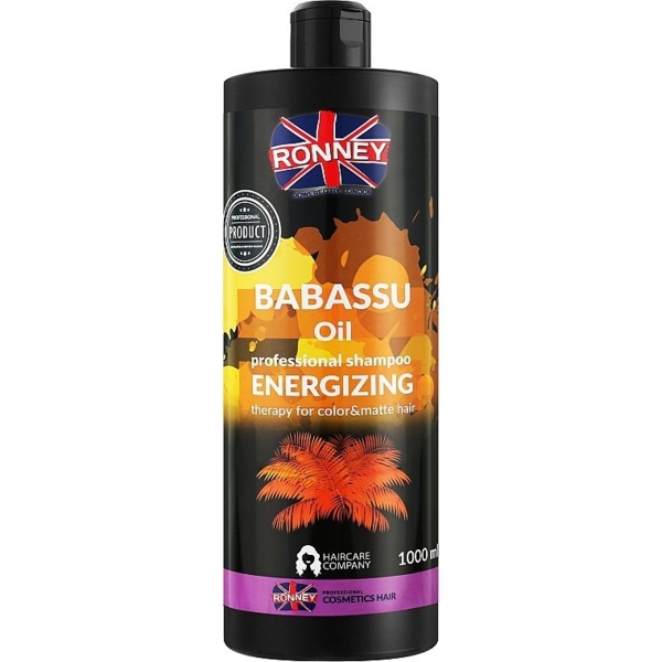 Шампунь для окрашенных волос Ronney Professional Babassu Oil Energizing, 1 л - Pampik