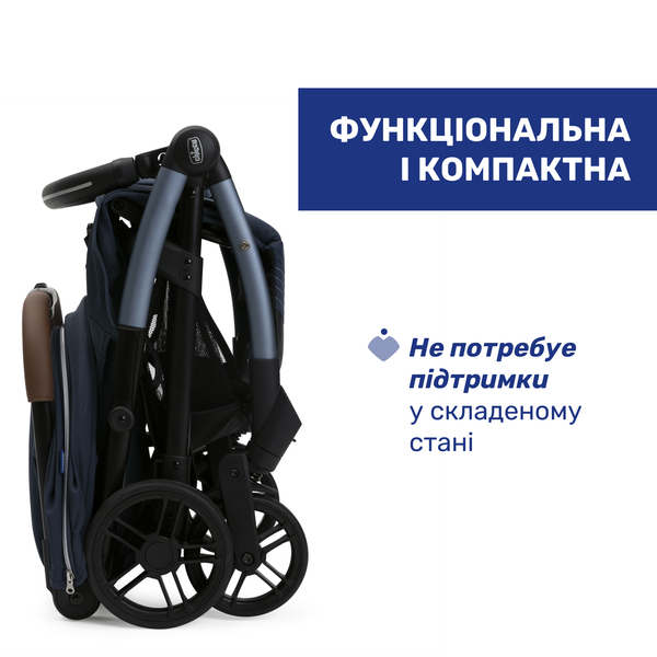 Прогулянкова коляска Chicco Goody XPlus синя (87040.38.07) - Pampik - 6