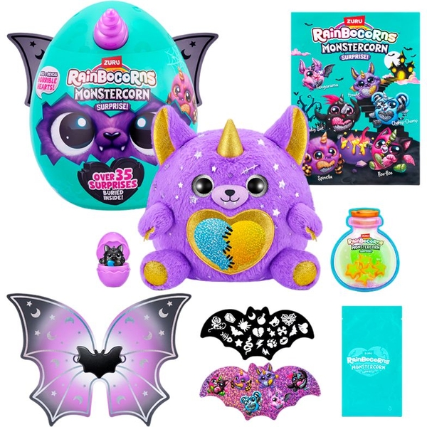 М'яка іграшка-сюрприз Rainbocorns-G Monstercorn Surprise (9297G) - Pampik