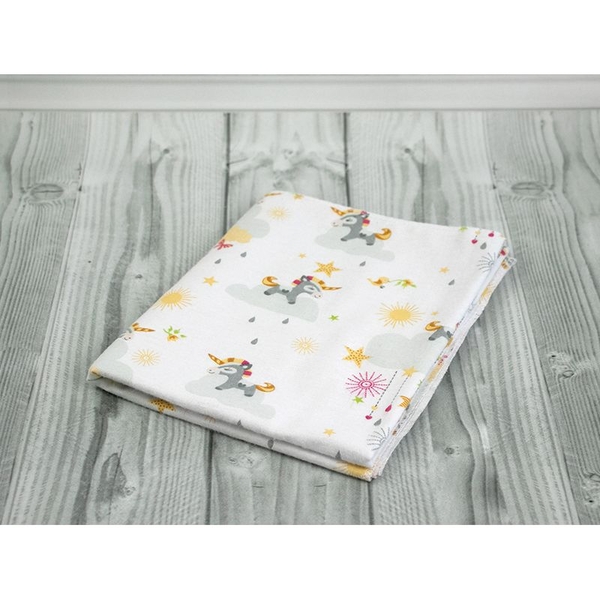 Пелюшка Руно фланель 90х110 см Єдиноріг (204.05_єдиноріг) - Pampik
