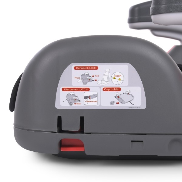 Автокресло-бустер El Camino ME 1144 Roro Isofix black черное (ME 1144 RORO ISO r.black) - Pampik - 7