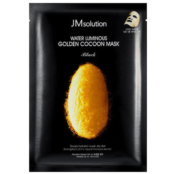 Живильна маска JMsolution Water Luminous Golden Cocoon Mask Plus Black 1 шт. (BT15807) - Pampik