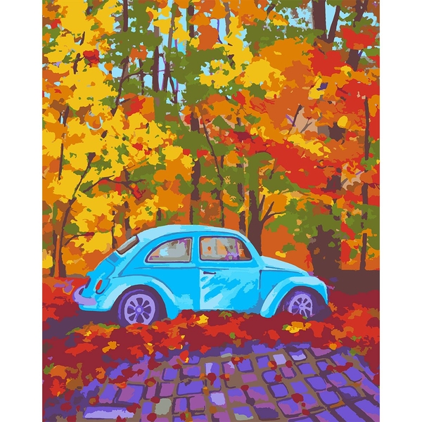 Картина за номерами Santi Осіння подорож 40х50 см - Pampik