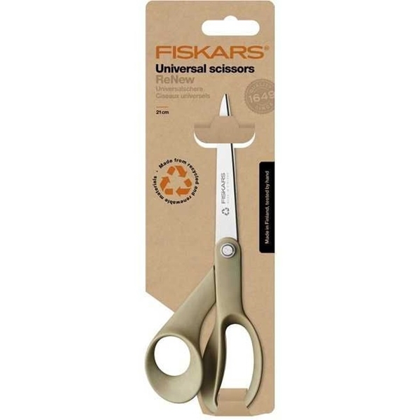 Ножиці універсальні Fiskars Recycled FF 21 см (1058094) - Pampik