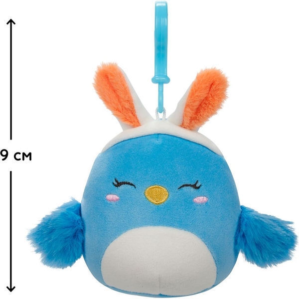 М'яка іграшка на кліпсі Squishmallows Пташка Бебе, 9 см (SQCP00183) - Pampik - 2