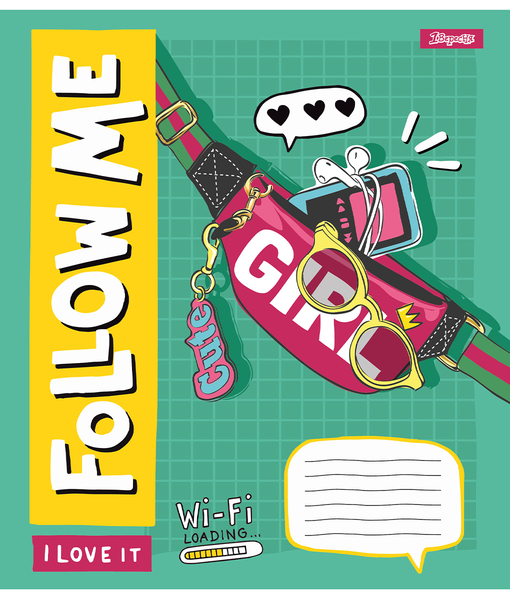 Набір зошитів 1 Вересня Follow me А5, в клітинку, 18 аркушів, 25 шт. (767237) - Pampik - 5