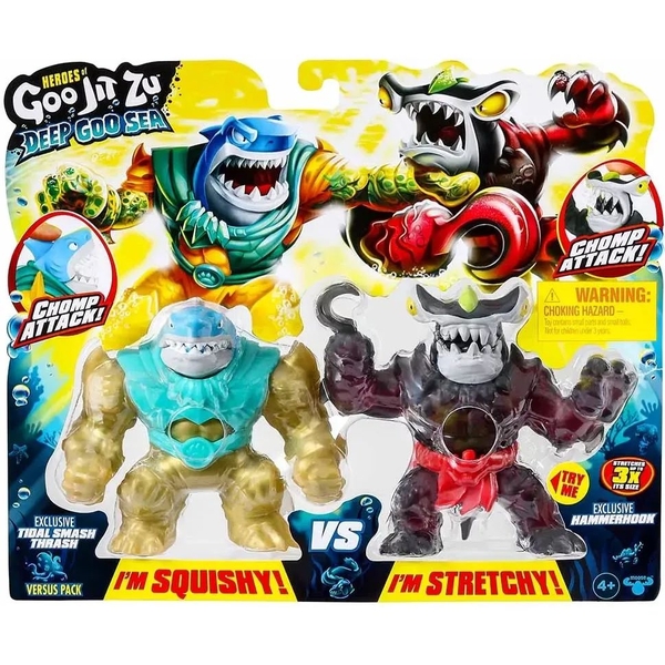 Іграшки-антистрес Goo Jit Zu Траш та Хаммерхук (123128) - Pampik