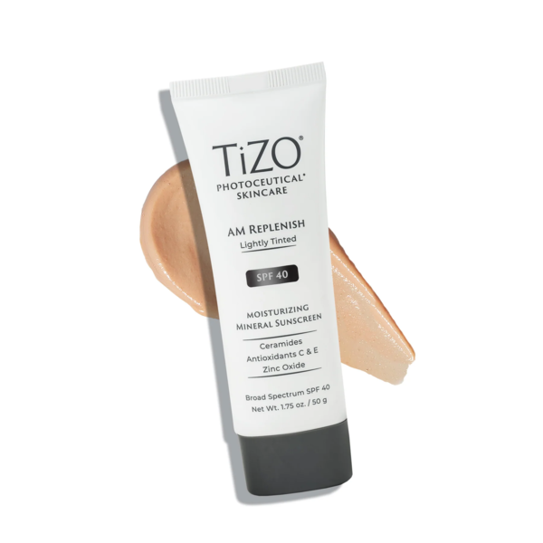 Дневной крем с легким оттенком TiZO Photoceutical Skincare AM Replenish Lightly Tinted SPF 40, 50 г - Pampik - 2