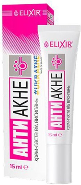 Крем-паста Elixir від висипань Антиакне 15 мл - Pampik