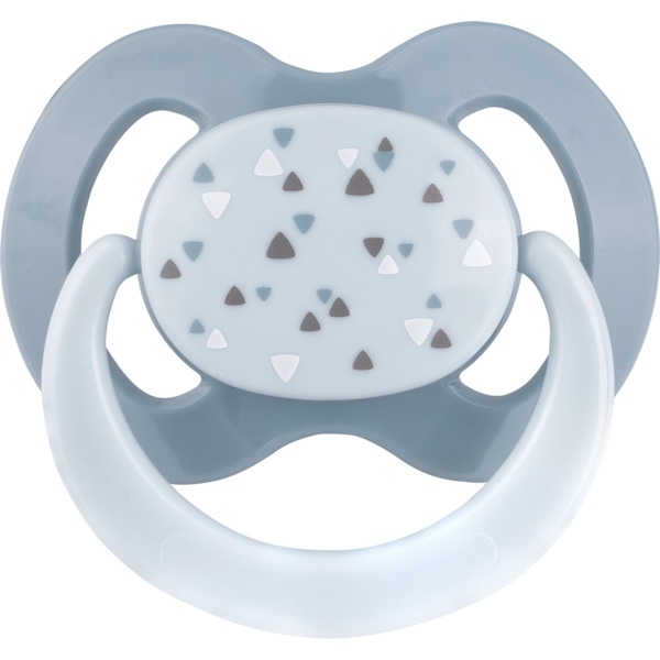 Пустышка плоская Baby-Nova с рисунком и кольцом силикон 2 шт. (3962314) - Pampik