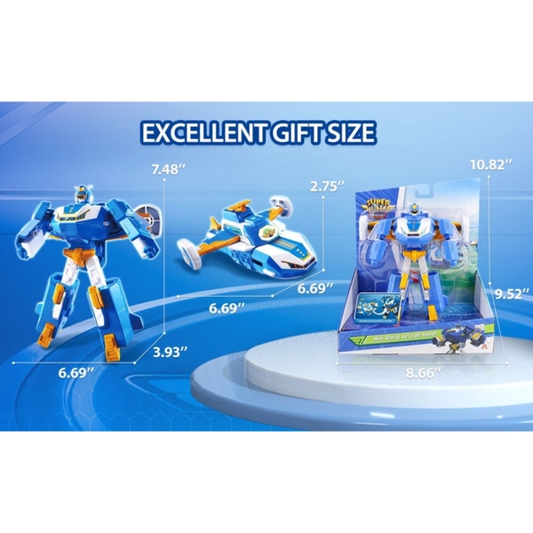 Ігрова фігурка-трансформер Super Wings Міні Повітряна База Робот (EU760288) - Pampik - 9