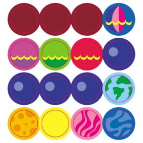 Мозаика с наклеек Ранок Кружочки (С166050У) - Pampik - 3