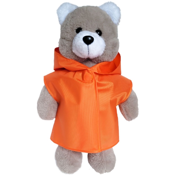 Іграшка м'яка Масік Ведмедик пухнастий у жовтогарячому плащі, 35 см (МС 080501-05) - Pampik