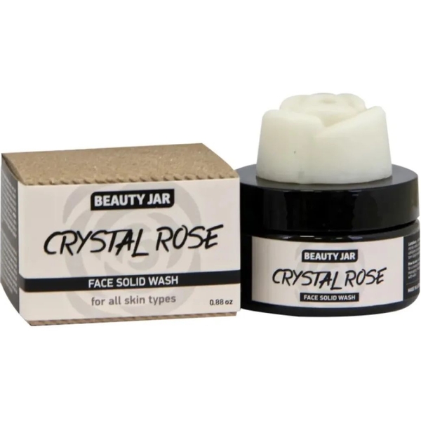 Тверде мило для обличчя Beauty Jar Кришталева Троянда 25 г - Pampik