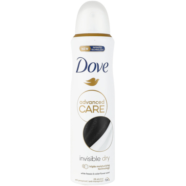 Антиперспірант Dove Advanced Care Невидимий 72h аерозоль, 150 мл - Pampik