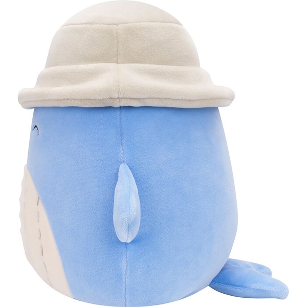 Мягкая игрушка Squishmallows Синий кит Самир в панаме, 19 см (SQCR06593) - Pampik - 4