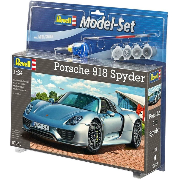 Збірна модель Revell Автомобіль Porsche 918 Spyder, рівень 4, масштаб 1:24, 129 деталей (RVL-67026) - Pampik - 2