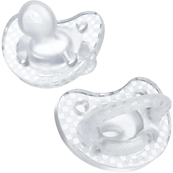 Пустышка Chicco PhysioForma Crystal силикон,16-36 месяцев, 2 шт. (73086.31) - Pampik