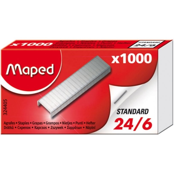 Скобы Maped №24/6, 1000 шт. (MP.324405) - Pampik