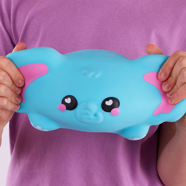 Игрушка-антистресс Smooshzees Snugzees Слон Луна коллекционная голубая (8233) - Pampik - 6