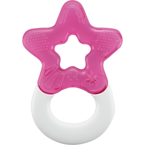 Зубное кольцо Dentistar силиконовое, охлаждающее, розовое (3960014) - Pampik