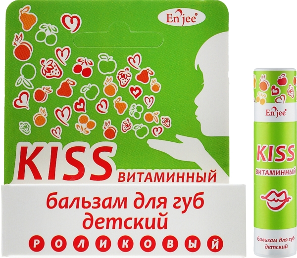Бальзам для губ детский Enjee KISS Витаминный, роликовый, 6 мл - Pampik - 2