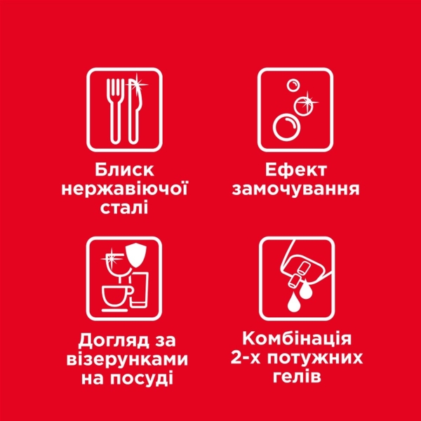 Гель для миття посуду в посудомийній машині Somat Excellence Duo, 684+684 мл - Pampik - 12