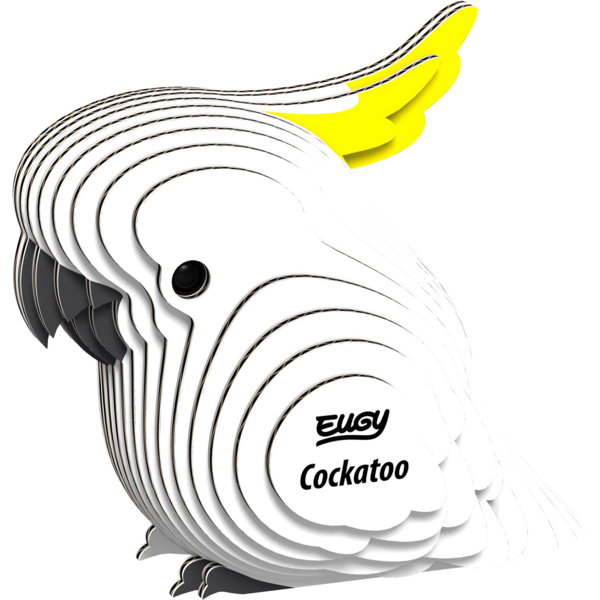 Збірна 3Д модель Eugy Зоопарк Папуга Какаду (XEG-028) - Pampik