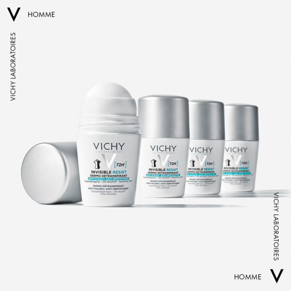 Кульковий дезодорант-антиперспірант Vichy Deo Invisible Resist 72 години захисту, 50 мл - Pampik - 5
