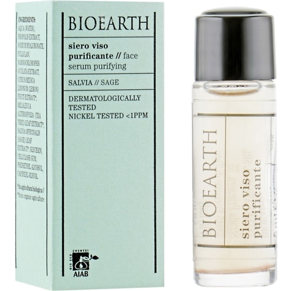 Очищувальна сироватка для обличчя Bioearth Clarifying Serum (міні) 5 мл - Pampik