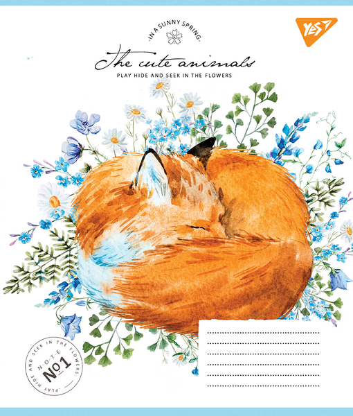 Набір зошитів Yes Sunny spring А5, в лінійку. 12 аркушів, 25 шт. (766952) - Pampik - 2