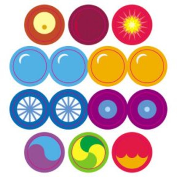 Мозаика с наклеек Ранок Кружочки (С166050У) - Pampik - 2