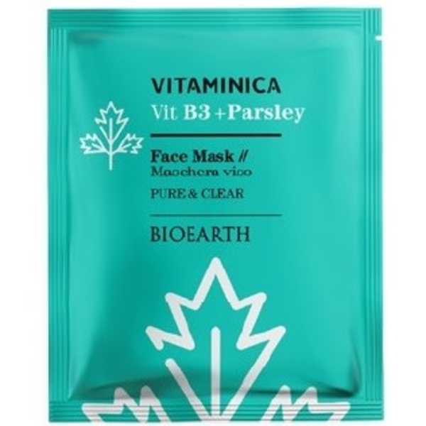 Маска для лица Bioearth Vitaminica Vit B3 + Parsley 15 мл - Pampik