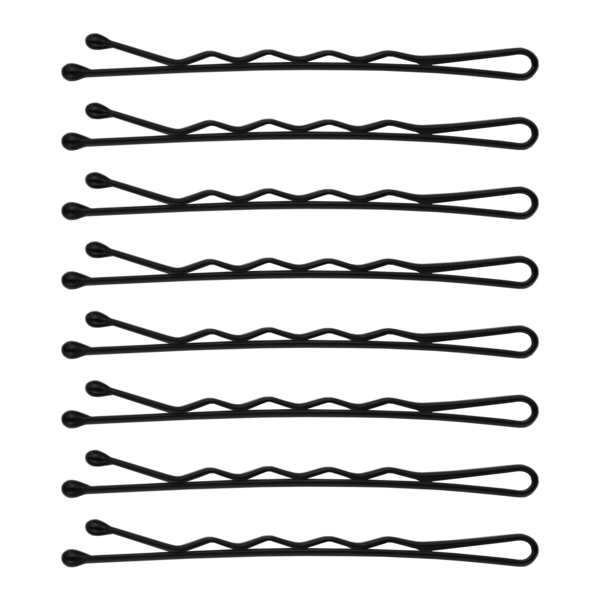 Набір фрезерних невидимок для волосся SPL, 5.5 см, 24 шт., чорний (3010-0055) - Pampik - 3