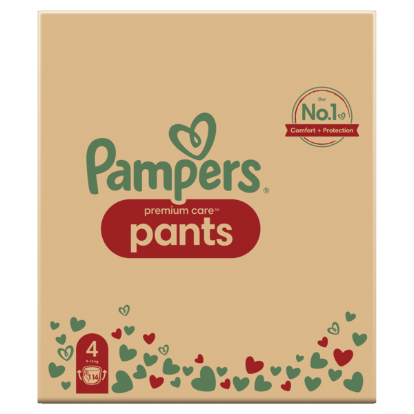 Підгузки-трусики Pampers Premium Care Pants 4 (9-15 кг), 114 шт. - Pampik - 2