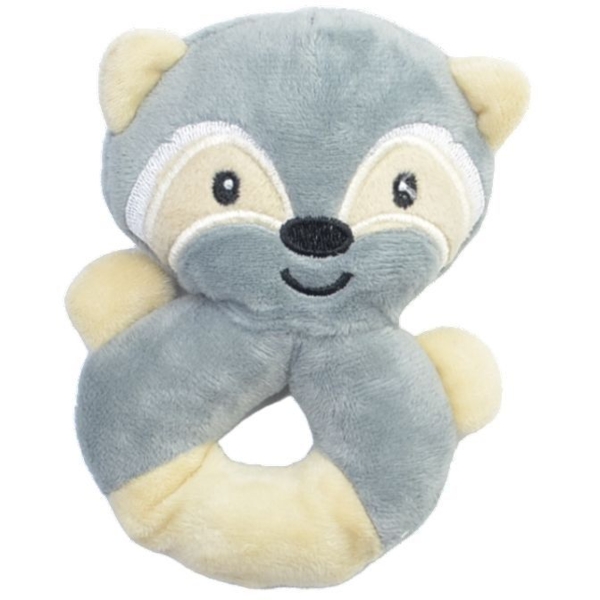 Іграшка розвиваюча Lindo з м’яким кільцем Єнот (F 1021) - Pampik