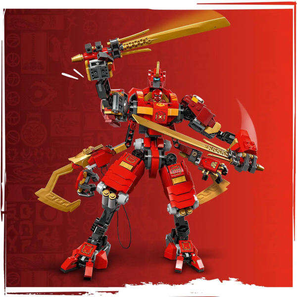 Конструктор LEGO NINJAGO Робот-скелелаз ніндзя Кай, 623 деталі (71812) - Pampik - 4
